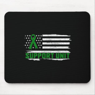 Mental Health Awareness Month Support Unit Green R Mouse Mat