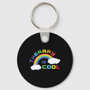 Mental Health Awareness Month Therapy Is Cool Posi Key Ring
