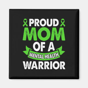 Mental Health Awareness Mum Of Warrior Mental Ther Magnet