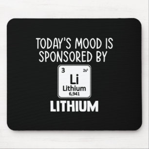 Mental Health Awareness Quote Tee Lithium Elements Mouse Mat