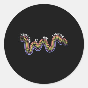 Mental Health Awareness Rainbow Classic Round Sticker