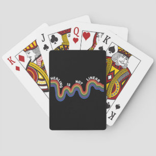 Mental Health Awareness Rainbow LGBTQ Playing Cards