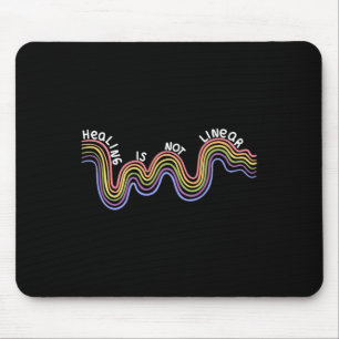 Mental Health Awareness Rainbow Mouse Mat
