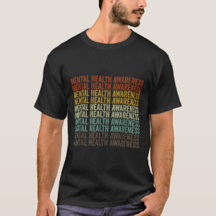 Mental Health Awareness Retro  T-Shirt