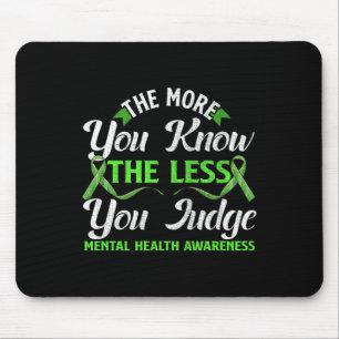Mental Health Awareness Ribbon Design Psychiatric  Mouse Mat