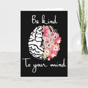 Mental Health Awareness Self Care Be Kind To Your Card