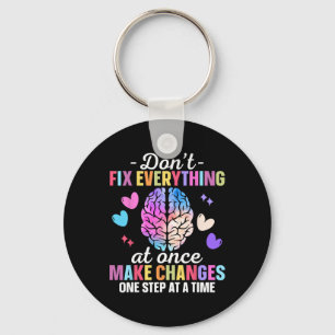 Mental Health Awareness Self Care Key Ring