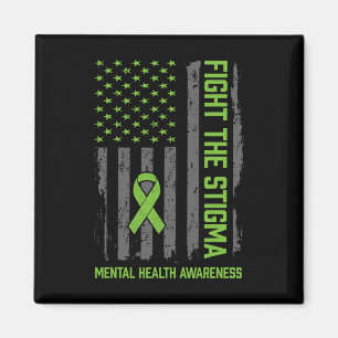 Mental Health Awareness Shirt Fight The Stigma Men Magnet