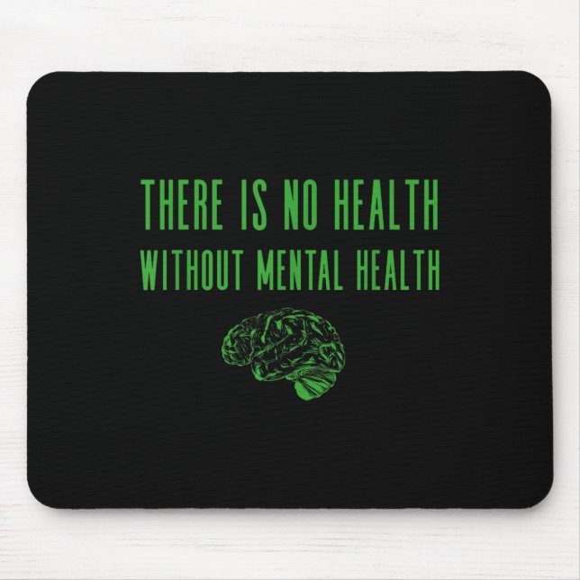 Mental Health Awareness Shirt - Green End The Stig Mouse Mat (Front)