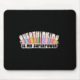 Mental Health Awareness Shirt Groovy Retro Overthi Mouse Mat