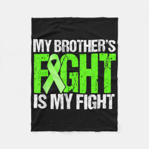 Mental Health Awareness Shirt My Brothers Fight Is Fleece Blanket
