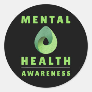 Mental Health Awareness Shirt Panic Attacks Mental Classic Round Sticker