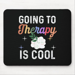 Mental Health Awareness Shirt Therapy Is Cool Depr Mouse Mat