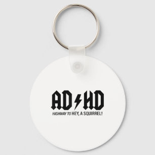 Mental Health Awareness Shirts Adhd Highway To Hey Key Ring