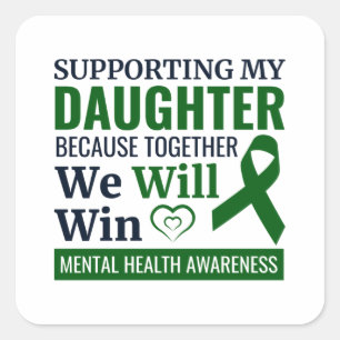 Mental Health Awareness Square Sticker