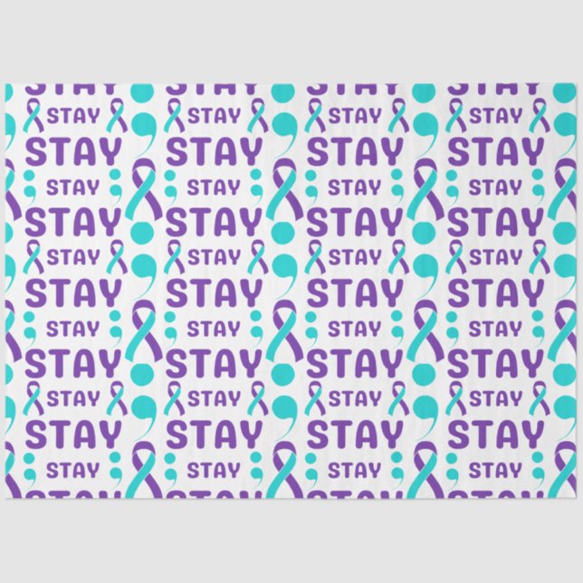 Mental Health Awareness Stay Wrapping  Tissue Paper (Front)