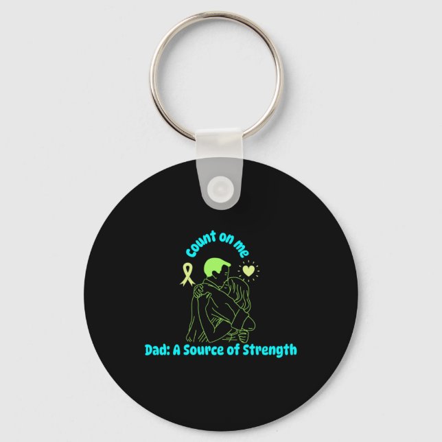 Mental Health Awareness Sticker  Key Ring (Front)