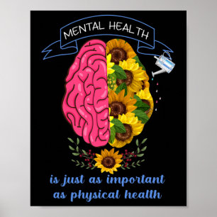 Mental Health Awareness Suicide Prevention Think P Poster