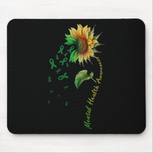 Mental Health Awareness Sunflower Comfort Colours Mouse Mat