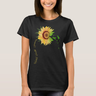 Mental Health Awareness Sunflower Green Ribbon T-Shirt