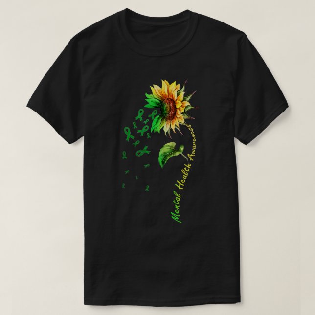 Mental Health Awareness Sunflower Shirt  (Design Front)