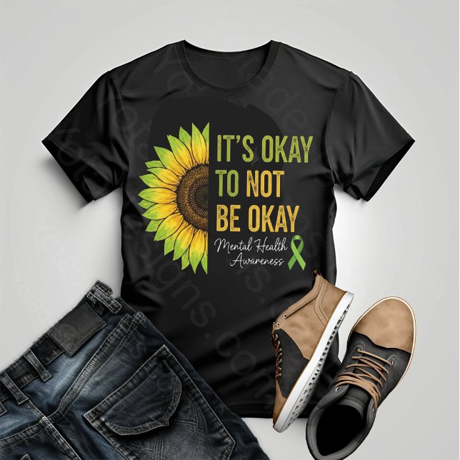 Mental Health Awareness Sunflower T-Shirt (Creator Uploaded)