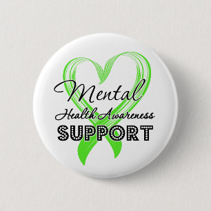 Mental Health Awareness - Support 6 Cm Round Badge