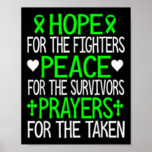 Mental Health Awareness Support Hope, Peace, Praye Poster