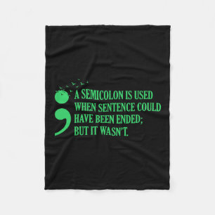 Mental Health Awareness Supporter Graphic Fleece Blanket