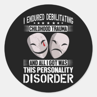 Mental Health Awareness Therapist Psychologist Tee Classic Round Sticker