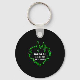 Mental health awareness warrior counsellor key ring