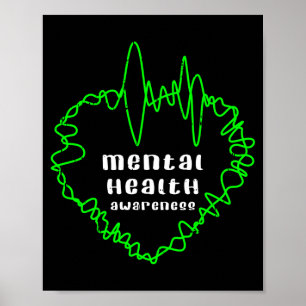 Mental health awareness warrior counsellor poster