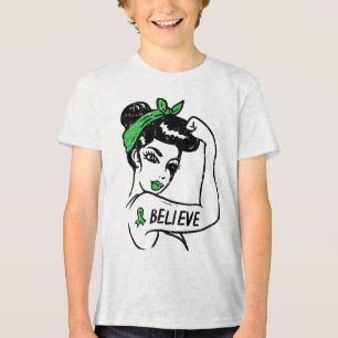 Mental Health Believe Unbreakable Awareness Women Tri-Blend Shirt