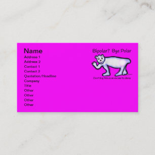 Mental Health Bipolar Business Card