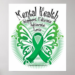 Mental Health Butterfly 3 Poster