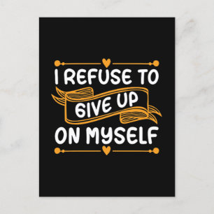 Mental Health Coffee I Refuse To Give Up Anxiety Holiday Postcard