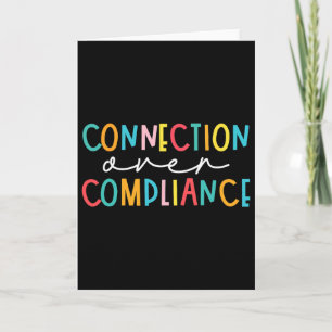 Mental Health Connection Over Compliance Autism Aw Card