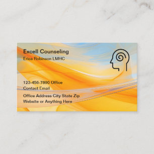 Mental Health Counseling Modern Business Cards