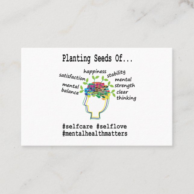 Mental Health Counsellor Business Card (Front)