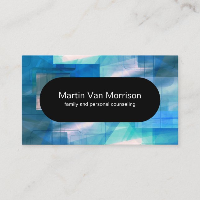 Mental Health Counsellor Modern Design Business Card (Front)