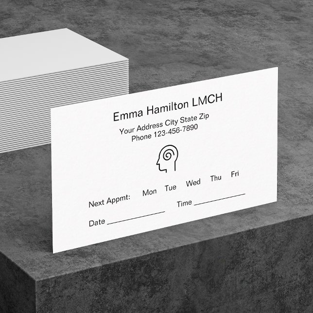 Mental Health Counselor Office Appointment Cards (Creator Uploaded)