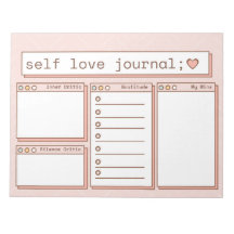 Mental Health Daily Gratitude 8.5x11 Notepad