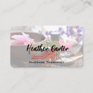 Mental Health Day Spa Oils Salts Business Card