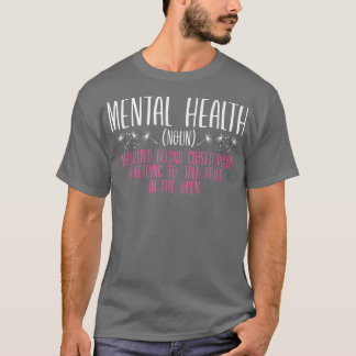 Mental Health Definition - Human Brain Illness Awa T-Shirt