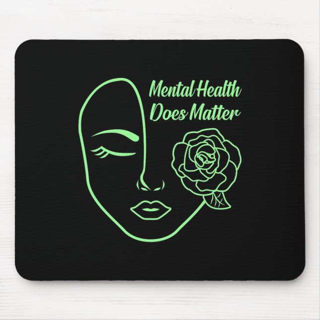 Mental Health Does Problem Awareness Supporter Flo Mouse Mat (Front)