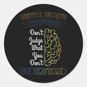Mental Health Gift Classic Round Sticker