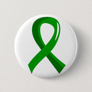 Mental Health Green Ribbon 3 6 Cm Round Badge