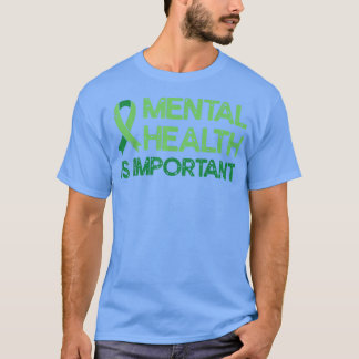 Mental Health Green Ribbon Anxiety Mental Health A T-Shirt