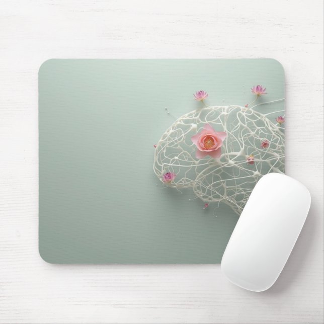 Mental Health Growth Art Notebook Mouse Mat (With Mouse)