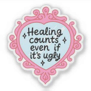 Mental Health Heart Colourful Self Care Awarenes